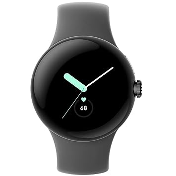 google pixel watch lte smartwatch compatible with cellular or wifi data, gps, bt and heart rate monitor 41mm, bulk packaging (charcoal)